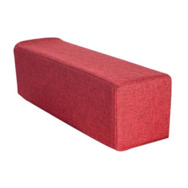 Imagem de Ｂｅｓｇａ Almofada para apoio de braço de sofá, almofada para apoio de braço lateral de sofá, suporte retangular para cotovelo, macia para de de cama e leitura, Vermelho