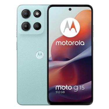 Imagem de Motorola Moto G15 512GB 4GB RAM Dual SIM Tela 6.72" - Azul, 512GB, Azu