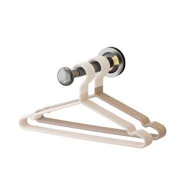 Imagem de Organizador de cabide, suporte de ventosa para lavanderia, economia de espaço vertical, sem perfuração/extensível (11,7 cm a 19 cm), para lavadora e secadora (cinza)