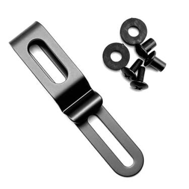 Imagem de QIEIEI Clipe de coldres Kydexes de aço inoxidável K bainha clipe de cintura acessórios bainha clipe traseiro Kydexes cinto de transporte