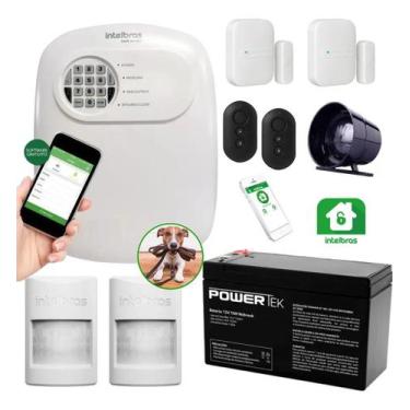 Imagem de Kit Alarme Intelbras ANM 24 NET 4 Sensores Sem Fio e Acesso Remoto via