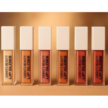 Imagem de Lip Gloss brilho labial de maquiagem hidratante com efeito espelhado perolado e de longa duração!