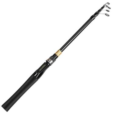 Imagem de Vara de pesca 1,8 m/2,1 m/2,4 m vara telescópica portátil ultraleve isca de fibra de carbono varas de pesca vara de fundição equipamento de pesca telescópica vara de pesca (1,8 m)