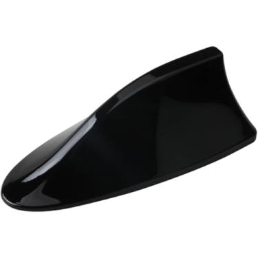 Imagem de Antena de barbatana de tubarão, capa de antena de barbatana de tubarão, topo de plástico, acessórios de carro autoadesivos para a maioria dos sedãs, SUV, vans, topper de carro
