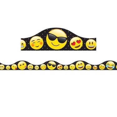 Imagem de ASHLEY PRODUCTIONS Emoji's Magnetic Border (12 Piece), 12" x 1" , Steel