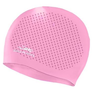Imagem de Touca De Natação Gold Sports Massagem De Silicone, Rosa, Único, Unisse