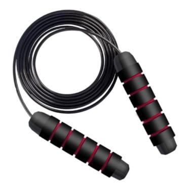 Imagem de Corda de Pular Speed Rope profissional Cross com Rolamento Cabo de Aço Premium Rubber Fit