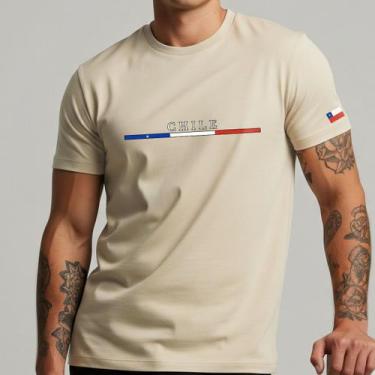 Imagem de Camisa Masculina Listra Chile Minimalista Casual Algodão - NoBrand, Of