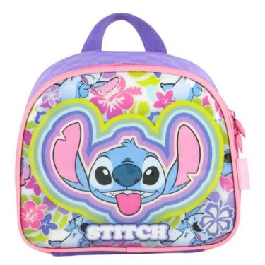 Imagem de Lancheira Térmica Escolar Infantil Disney Stitch Florido - Luxcel, Ver