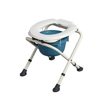 Imagem de Cadeira dobrável para banheiro/chuveiro, cadeira dobrável de cabeceira, cadeira de chuveiro de banheiro antiderrapante de aço inoxidável, cadeira de banheiro portátil para acampamento, cadeira