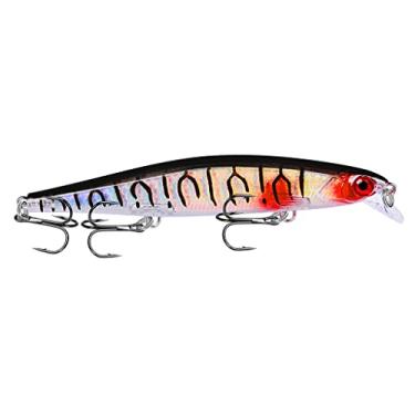 Imagem de 1 iscas de pesca Minnow 11 cm 13 g isca flutuante de robalo artificial duro wobbler topwater barulhento Crankbait equipamento de pesca