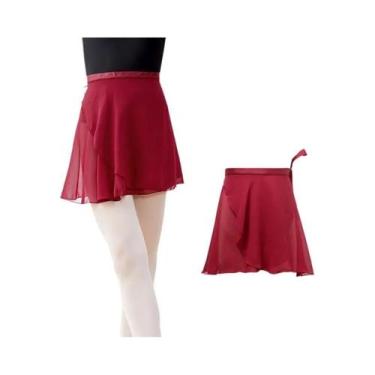 Imagem de Saia Tutu De Chiffon Para Dança, Mini Saia Curta Com Amarração Para Da