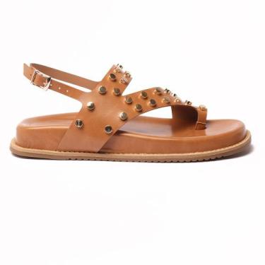 Imagem de Papete Sapato da Corte Dedo Tachas, Nude, 37