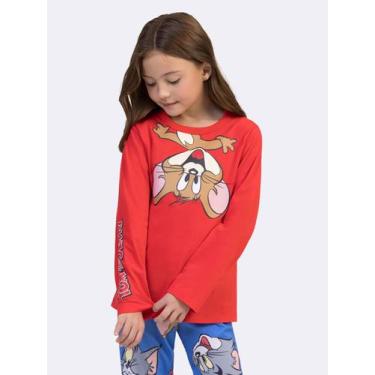 Imagem de Pijama Manga Longa Infantil Tom e Jerry Fun - Veggi, Vermelho, 12, Men