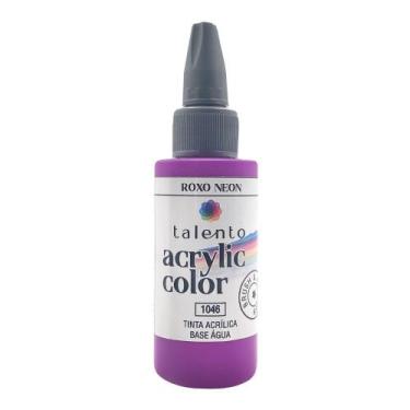 Imagem de Tinta Acrylic Color 30ml Artes Neon 1046-roxo - TALENTO