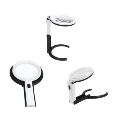 Imagem de Lupa Multifuncional 12 Leds Tripé Para Estética E Eletrônica - MKB