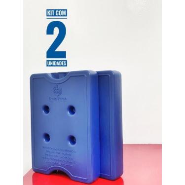 Imagem de Kit de 2 placas de gelo rígido 1050q azul (gr1050q) - GELO TECH