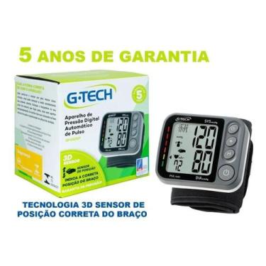 Imagem de Aparelho Medidor De Pressão Digital Gtech  Sensor 3d - Pulso - G-Tech