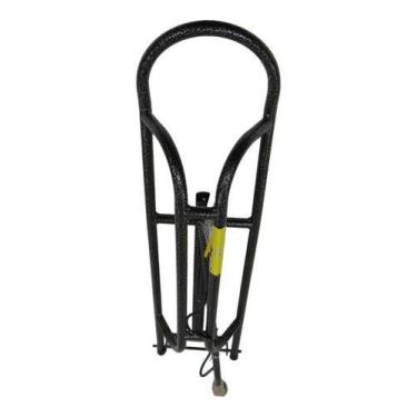 Imagem de Cavalete Para Sela E Arreio Preto Em Ferro Parede Com 2 Alças Extras P