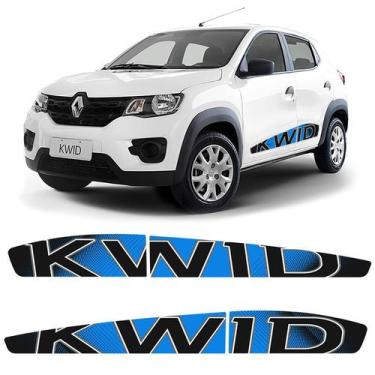 Imagem de Faixas P/ Kwid 2018 2019 2020 21 22 Adesivo Azul Genérico - SPORTINOX,