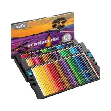 Imagem de Conjunto De Lápis De Cor Profissionais 48/72/120/150/200 Cores Para De