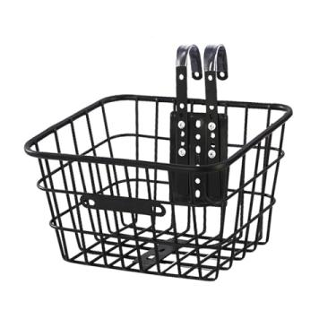 Imagem de KiBcsLic Cesta de bicicleta frontal para crianças Cesta de bicicleta infantil para crianças Triciclos para meninos e meninas Suporte de carga forte Fácil de, L Hook Mount