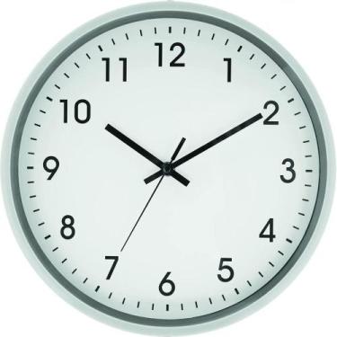 Imagem de Relógio De Parede Yangzi Prata Redondo 30cm