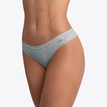 Imagem de Calcinha Lupo Loba Algodão Fio Dental 40355-001, Cinza, P