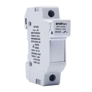 Imagem de Kit 100 Unidades Porta Fusível Solar 1000V DC 32A - Snetec