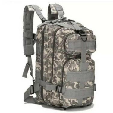 Imagem de Mochila Multiuso Escolar Cargueira Camping Pesca 30 Litros Cinza GT929-B-Unissex