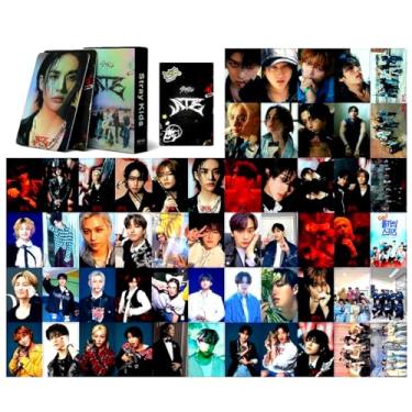 Imagem de Kit 55 Photocards Stray Kids – Felix, Bang Chan, Hyunjin, Han, Lee Know, Seungmin, I.N, Changbin – Cartões Lomo (Kit 55 Photocards Stray Kids – Edição Laser B)