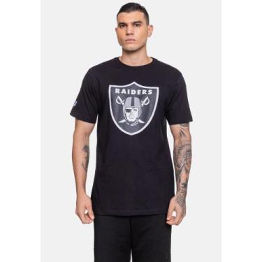 Imagem de Camiseta Masculina NFL Las Vegas Raiders Preta, M