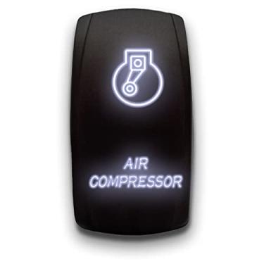 Imagem de Compressor de ar – Gravado a laser 5 pinos duplo pólo único compressor de ar mantido on-off DPST interruptor de alternância 20A 12V