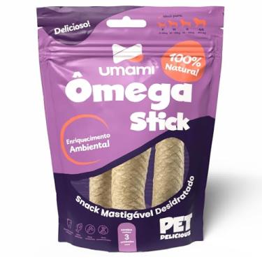Imagem de Ômega Stick Umami – Petisco para cachorros com Omega 3 para Suporte à Pele, Pelagem Brilhante e Saúde Cardiovascular | Snack Funcional e Saboroso para Cães de Todos os Portes | 3 Unidades com 15 cm