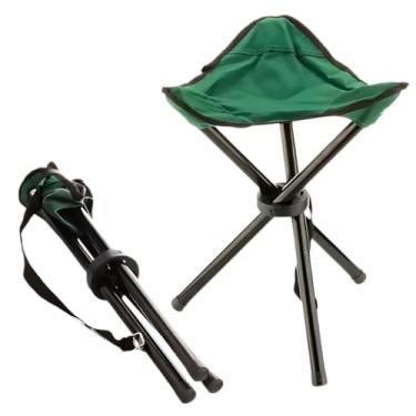 Imagem de Banqueta Banquinho Banco Dobrável Camping Portátil Praia Pesca Metal Resistente 40x30cm