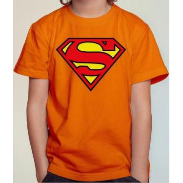 Imagem de Camiseta Camisa Infantil Juvenil Menina Menino Super mann Super Hom em
