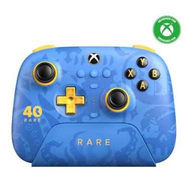 Imagem de AKNES 8BitDo Ultimate 3-mode Wireless Controller for Xbox Series X|S, Xbox One, Apple, Windows PC & Android, Hall Effect Joysticks, Pro Back Buttons, Charging Dock - Rare 40th Anniversary Edition