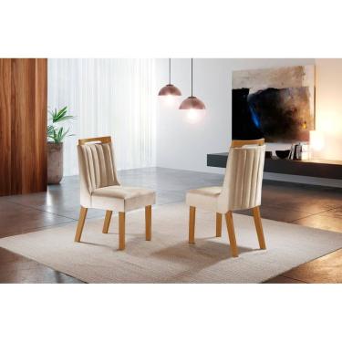Imagem de Cadeiras para Mesa de Jantar Estofada - Lottus - LJ Móveis