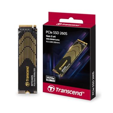 Imagem de Transcend SSD Gen5 de 1 TB com dissipador de calor, até 14.000 MB/s, expansão de armazenamento para consoles PS5, compatível com desktops/laptops, M.2 2280 PCIe 5.0 NVMe Gen5x4 disco rígido interno de