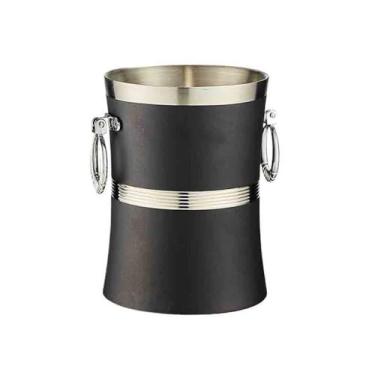 Imagem de balde de vinho Balde de gelo criativo para bar, cerveja, vinho, aço inoxidável, balde pelota, champanhe Refrigerador de cerveja(Gray)