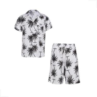 Imagem de Conjunto Infantil Camisa Viscose e Bermuda Verão Estampado - Ziby Kids
