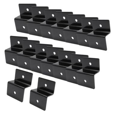 Imagem de KUMGROT Suportes Z de painel solar de 6 cm, suportes de painel solar de liga de alumínio para painéis solares de teto RV barco fora da rede, 8 peças, preto