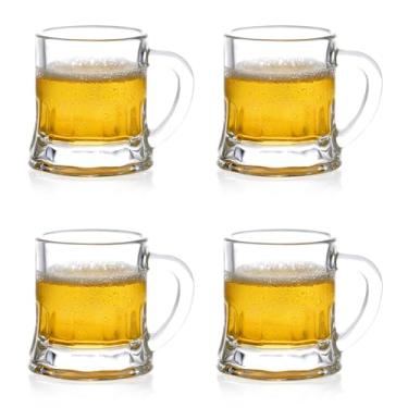 Imagem de Futtumy Copos de dose mini caneca de cerveja de 59 ml, mini copos de dose de cerveja com alças para freezer, cerveja, uísque, tequila, vodca, canecas de cerveja, copo de shot a granel para festa de