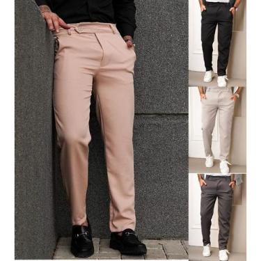 Imagem de Calça Masculina Alfaiataria Italiana - Dennis Beumont, Marrom, GG