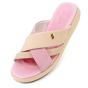 Imagem de Tamanco Anabela Baixa Feminina com Tiras Usaflex Ai3003