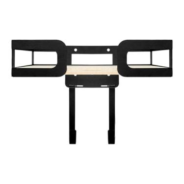 Imagem de MotiveTech Suporte para tábua de passar roupa Suporte para tábua de passar roupa para parede Ganchos removíveis multiuso para ferro de para lavanderia Costura