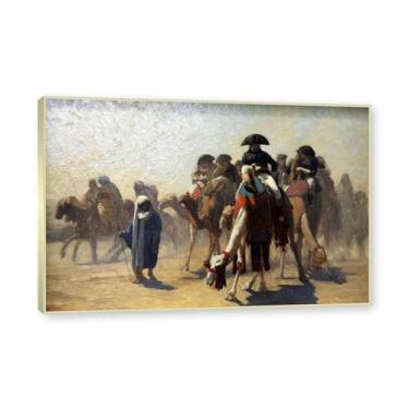 Imagem de Moldura de champanhe. Pinturas a óleo famosas, (sem título 15) de Jean Leon Gerome, reprodução impressa em tela, arte de cenário para decoração de sala de estar. 30 x 45 cm-11,8 x 17,7 pol