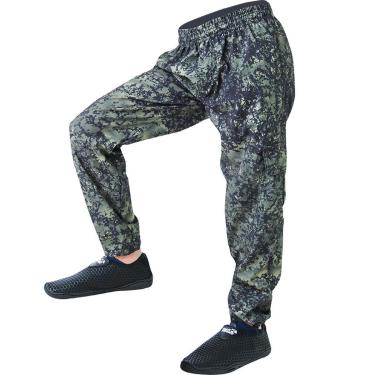 Imagem de Calça Infantil de Pesca com Proteção Solar UV Hidronatic Estonada Caqui - Mar Negro-Unissex