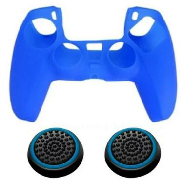 Imagem de Capa Silicone Controle Dualsense compatível com Playstation 5 Ps5 + 8 