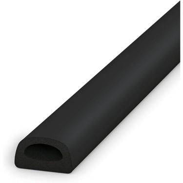 Imagem de Veda Frestas Adesivo 6mm Preto Isolamento Térmico Vedação Porta Janela